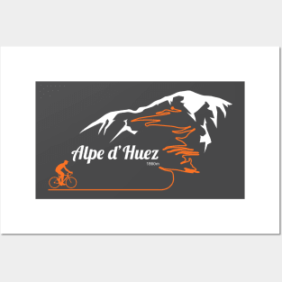 Alpe d'Huez Cycling Print Posters and Art